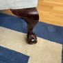 Queen Anne Style Settee with Claw &  Ball Legs Colour Beige Tweed   190xm ( L)  x 80xm (D) 100(H) Image 3