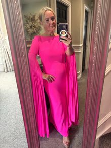 Solace London cape dress