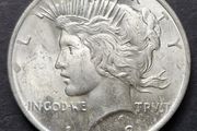 Unc 1923 United States 1 Silver Peace Dollar coin
