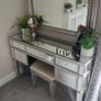 Mirrored Makeup Table and Chair Image 2