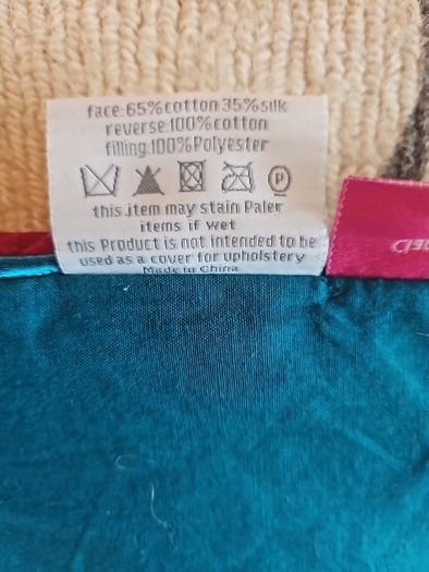 cotton and silk king size throw