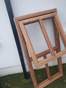 solid teak window  frame