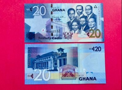 Ghana   20  Cedis. 2010. Pick  40b  ( Uncirculated. )