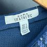 zara top blue shine Image 2
