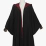 Magician Themed Hooded Cloak Adult Teens, Black Wizard Robe Image 4