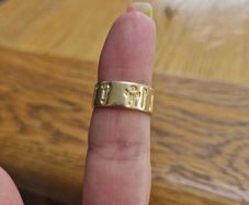 History of Ireland 14ct gold ring