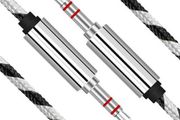 New 1.5m Premium Nylon Mini Jack AUX Cable 3.5mm Male To Male Lead Plug #932
