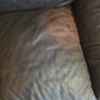 brown leather sofa - free damage but free to take for collection Image 3