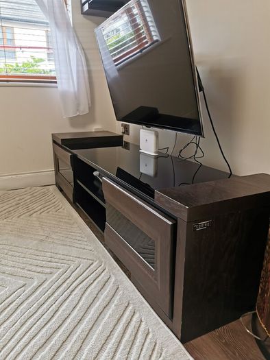 Swivel bar cabinet and 2 TV units