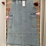NWT sisters point premium brand combat inspired long denim skirt small 10/12 Image 10