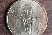 1977 Mexico Cien Pesos Silver Coin