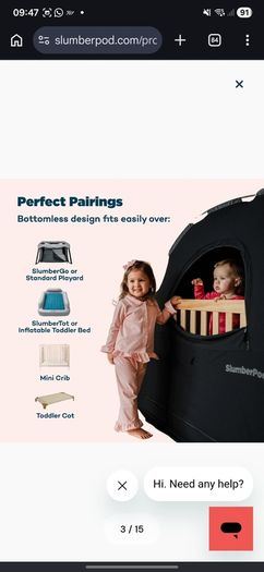 slumber pod cot tent