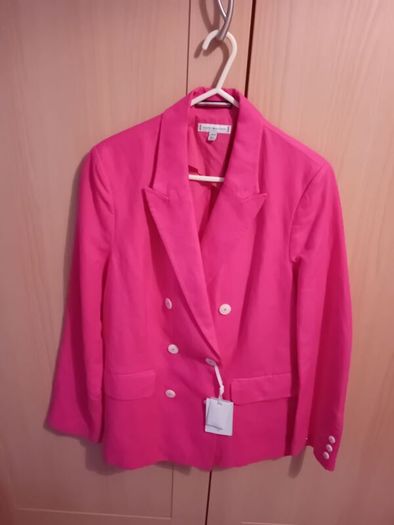 Tommy Hilfiger - Blazer - Pink - Linen Cotton - Fits UK 10 to 12 - BNWT RRP 300