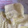 Handknit NB cardigan Image 3