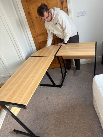L shaped office/study desk