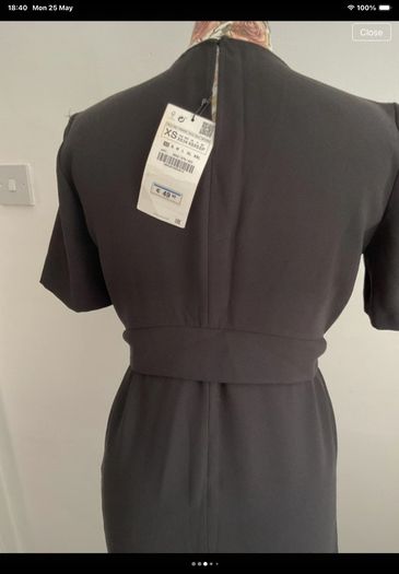 dress bnwt black Zara dress size xsmall fit 8/10