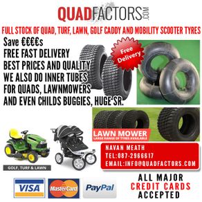 Quad Tyres, Tubes Etc