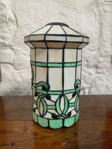 Art Deco Style Leaded Glass Shade.