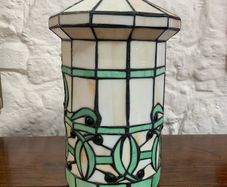 Art Deco Style Leaded Glass Shade.