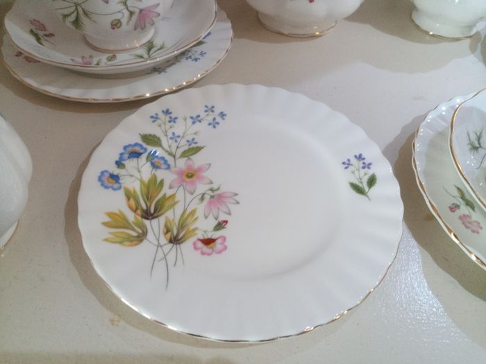 Richmond Bone China 21 piece Tea set 'Wild Anemone'