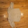 Semi long sleeved blouse brown/creme colour Image 3
