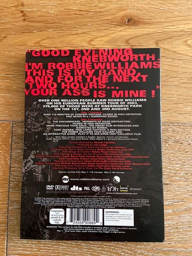Robbie Williams Live at Knebworth DVD
