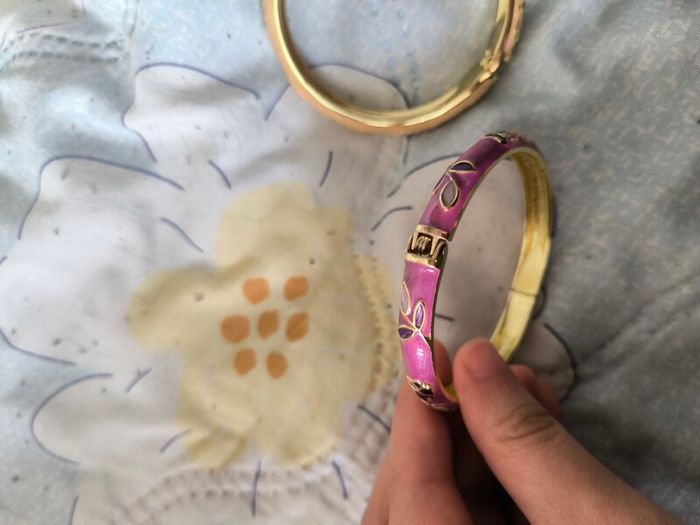 enamel bracelet vintage style