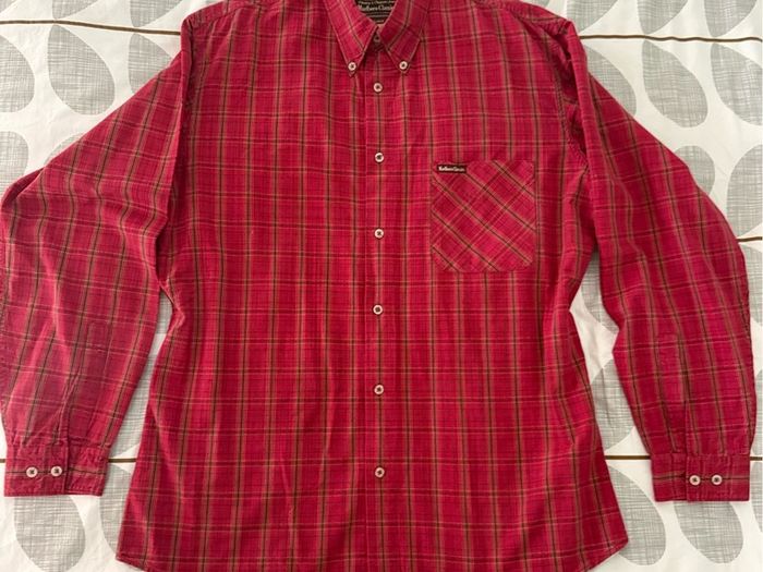 Vintage Marlboro Classics Red Plaid Long Sleeve Button-Down Shirt Size XL