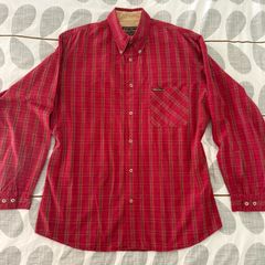 Vintage Marlboro Classics Red Plaid Long Sleeve Button-Down Shirt Size XL