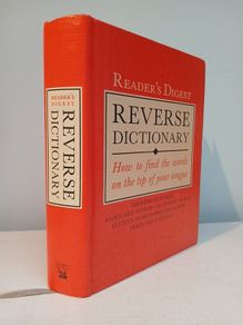 Reader's Digest Reverse Dictionary - How to Find The Words on the Tip of Your Tongue