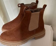 S.Oliver Cognac Ankle Boots