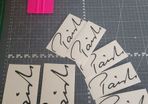 Paiste drum decals x 2