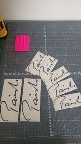 Paiste drum decals x 2