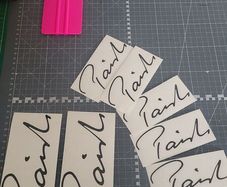 Paiste drum decals x 2