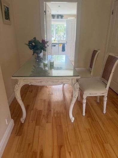 French dining table and chairs