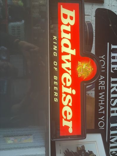 beer sign man cave home bar