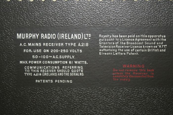 Vintage Murphy Radio  A.218 Works