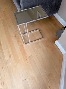 Two side tables silver with mirror top
