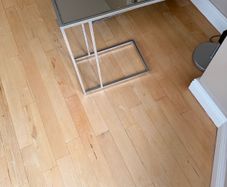 Two side tables silver with mirror top