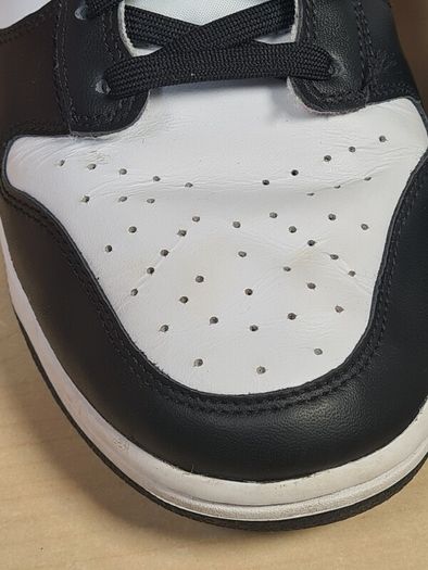 mens NIKE DUNK HI RETRO trainers runners Panda black and white Size UK 10 EU 45 BOXED