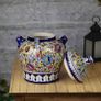 Handmade and Hand Painted Large Ceramic Jar with Lid, Chinese Style Jar | Warehouse Clearance | Massive Discount | Bargain prices Image 2
