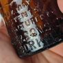 257 - Set of 3 Vintage Brown Glass Scanlan Cades Jennings Collectible Decorative Mineral Water Beer Bottles Image 8