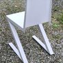 Minimalist Brutalist Metal "Shadow Chair"  Unique Artist One-Off Image 8