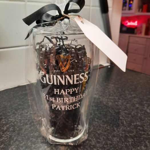 personalised guinness glasses