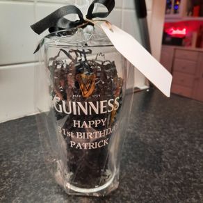 personalised guinness glasses
