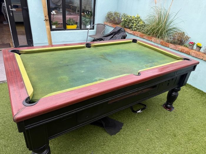 7' x 4' slate pool table