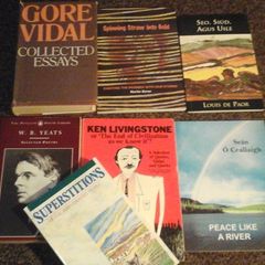 Selection of poetry books.