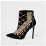 River island black embellished skinny boots  brand new limited edition Image 6