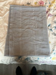 Grey baby blanket
