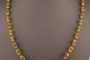 Antique Venetian Style Gabri Eyes &amp; Venetian WhiteHeart Glass Beads Necklace